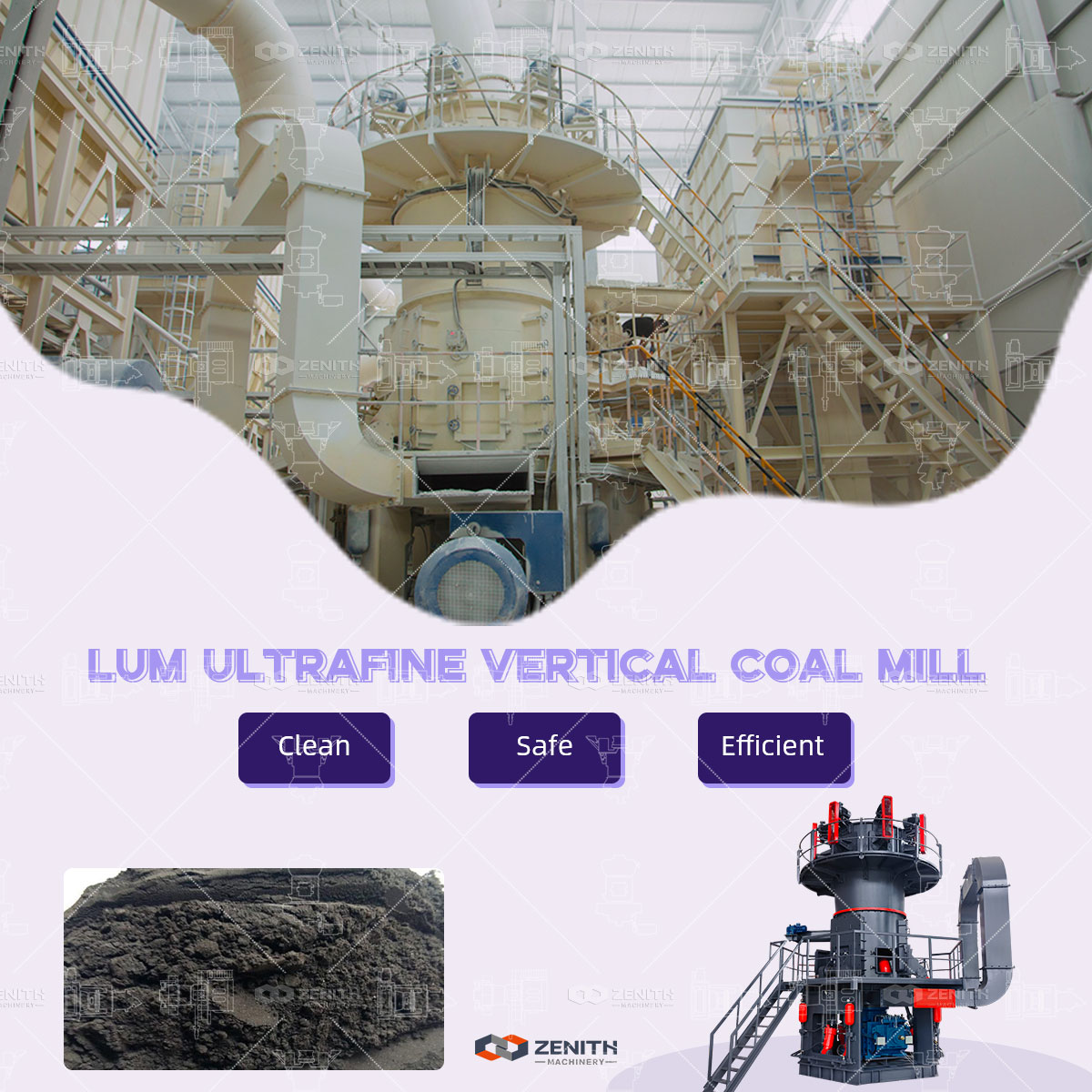 LUM Ultrafine Vertical Mill exterior showing compact design and modern construction